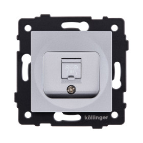 Розетка телефонная RJ11, серый Kollinger REA-009GY для Aspekt, Eleganz, Reflex