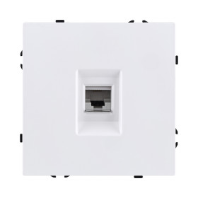 Розетка телефонная RJ11, белый матовый Kollinger Eclipse EC-019WH