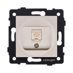 Розетка телефонная RJ11, золотой Kollinger REA-009GD для Aspekt, Eleganz, Reflex