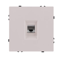 Розетка телефонная RJ11, кашемир матовый Kollinger Eclipse EC-019CM