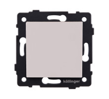 Выключатель 1-клавишный 10А/250В, кашемир матовый Kollinger REA-S-001CM для Aspekt, Eleganz, Reflex
