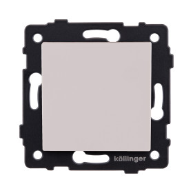 Выключатель 1-клавишный 10А/250В, кашемир матовый Kollinger REA-S-001CM для Aspekt, Eleganz, Reflex