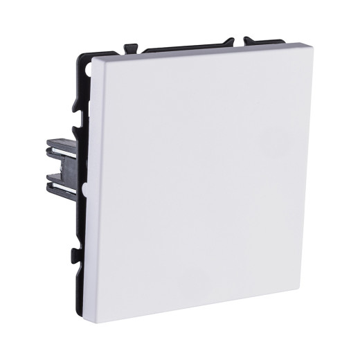 Выключатель 1-клавишный проходной 10А/250В, белый глянцевый Kollinger Eclipse EC-002WG