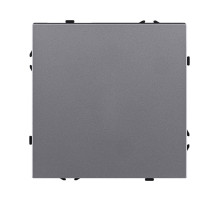 Выключатель 1-клавишный 10А/250В, серый Kollinger Eclipse EC-001GY