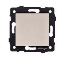 Выключатель 1-клавишный 10А/250В, золотой Kollinger REA-S-001GD для Aspekt, Eleganz, Reflex