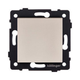 Выключатель 1-клавишный 10А/250В, золотой Kollinger REA-S-001GD для Aspekt, Eleganz, Reflex