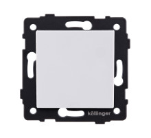 Выключатель 1-клавишный проходной 10А/250В, белый Kollinger REA-S-003WH для Aspekt, Eleganz, Reflex