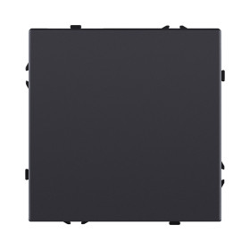 Выключатель 1-клавишный проходной 10А/250В, черный матовый Kollinger Eclipse EC-002BK