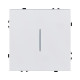 Выключатель 1-клавишный 10А/250В с LED подсветкой, белый глянцевый Kollinger Eclipse EC-007WG
