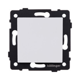 Выключатель 1-клавишный проходной 10А/250В, белый матовый Kollinger REA-S-003WM для Aspekt, Eleganz, Reflex