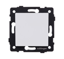 Выключатель 1-клавишный 10А/250В, белый матовый Kollinger REA-S-001WM для Aspekt, Eleganz, Reflex