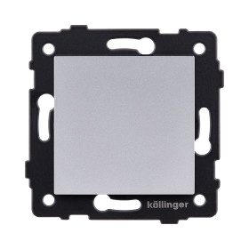 Выключатель 1-клавишный перекрестный 10А/250В, серый Kollinger REA-S-006GY для Aspekt, Eleganz, Reflex