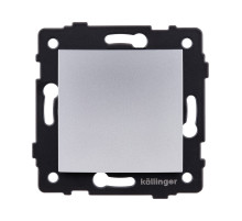 Выключатель 1-клавишный перекрестный 10А/250В, изогнутый, серый Kollinger REA-R-006GY для Aspekt, Eleganz, Reflex