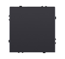 Выключатель кнопочный 1-клавишный 10А/250В, черный матовый Kollinger Eclipse EC-006BK