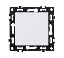 Выключатель кнопочный 1-клавишный 10А/250В, белый Kollinger Asthetik AS-006WH