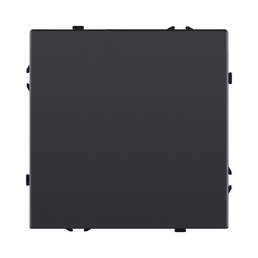 Выключатель 1-клавишный перекрестный 10А/250В, черный матовый Kollinger Eclipse EC-003BK