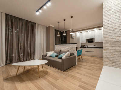 Зонирование помещения с помощью света