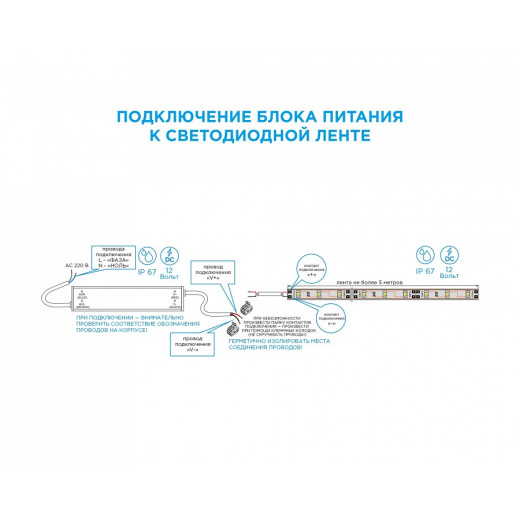 Блок питания с проводом Apeyron Electrics  03-105