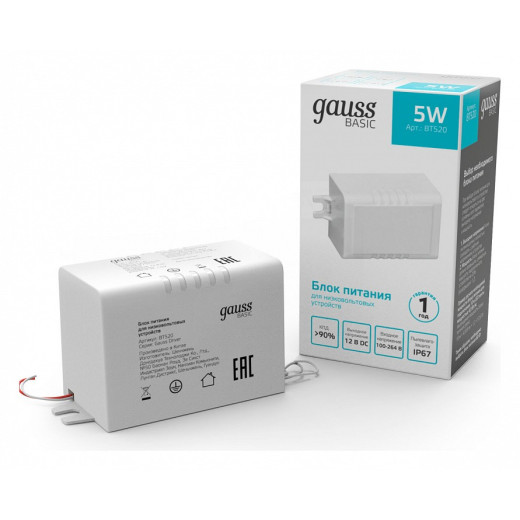 Блок питания с проводом Gauss  BT520