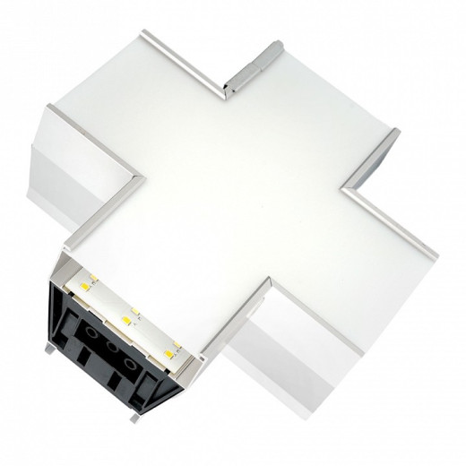 Соединитель угловой X-образный накладной Feron AL4036X 51874