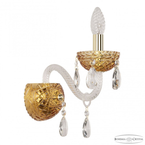 Бра Bohemia Ivele Crystal 5417 5417B/1/165 G Amber/M-1F
