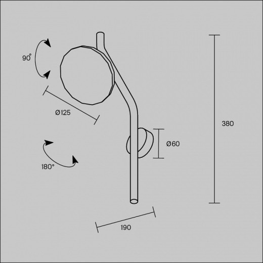 Бра Maytoni Vita MOD451WL-L8B3K