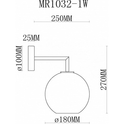 Бра MyFar Stiven MR1032-1W