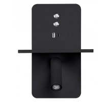 Бра с полкой Arte Lamp Bess A7453AP-1BK