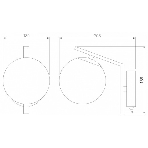Бра Eurosvet Shape 70132/1 латунь