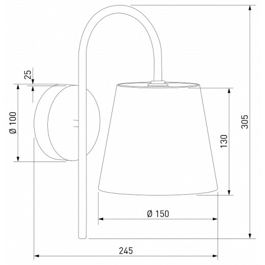 Бра Eurosvet Pearl 101013 латунь/перламутр