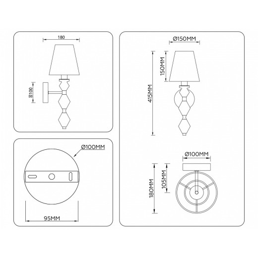Бра Ambrella Light LH LH75409