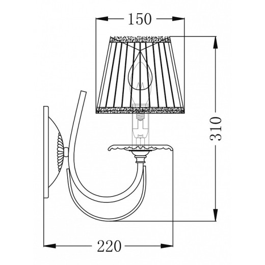 Бра Maytoni Olivia ARM326-01-W