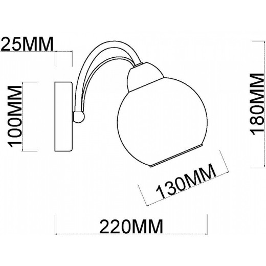 Бра MyFar Marsel MR1610-1W