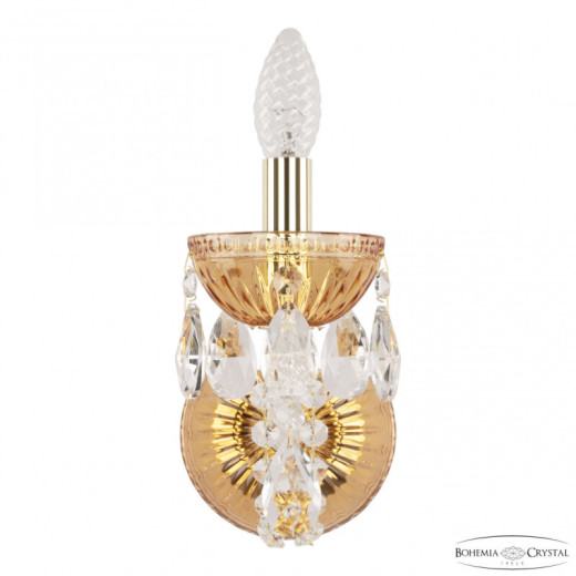 Бра Bohemia Ivele Crystal 5402 5402B/1/141 G Amber/M-1G