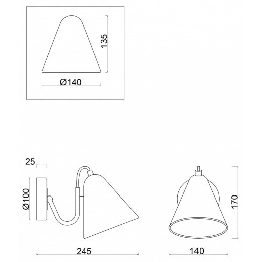 Бра Freya Falke Market FR8001WL-01WG