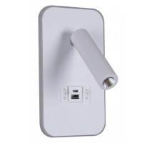 Бра 86204-9.2-001KT LED12W+USB WT
