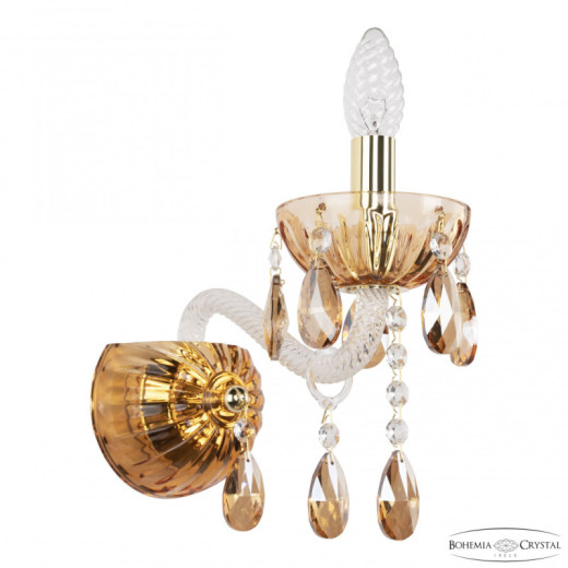 Бра Bohemia Ivele Crystal 5413 5413B/1/165 G Amber/M-1H K721