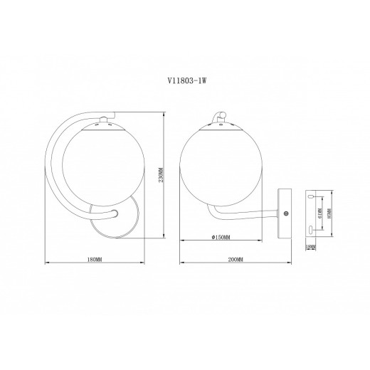 Бра Moderli  V11803-1W