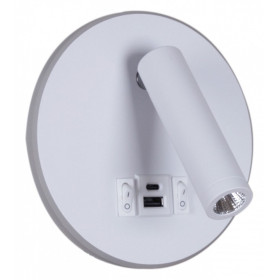 Бра 86203-9.2-001KT LED12W+USB WT