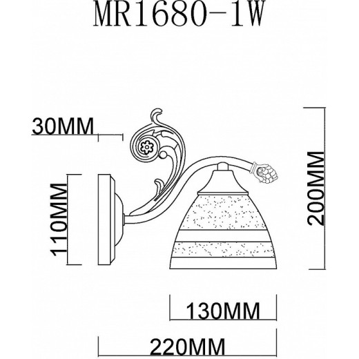 Бра MyFar Nile MR1680-1W