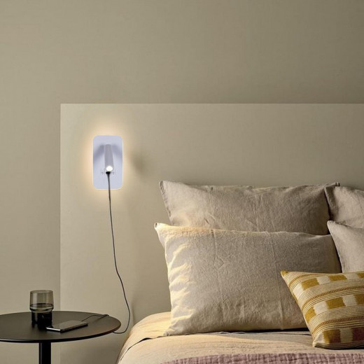 Бра 86204-9.2-001KT LED12W+USB WT