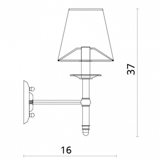 Бра Divinare Candela 1162/01 AP-1