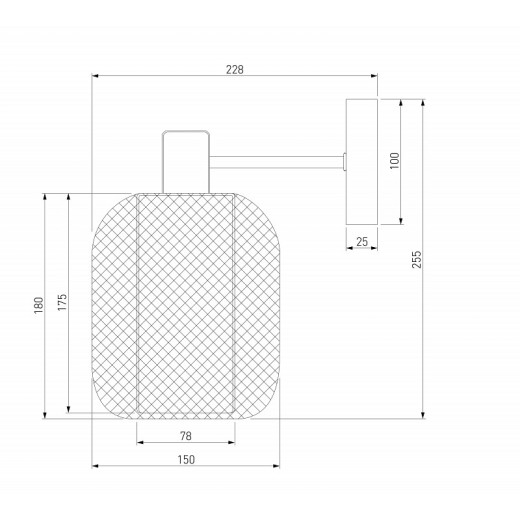 Бра Eurosvet Voile 30191/1 черный