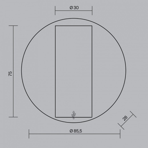 Бра Maytoni Technical Twist C079WL-L3B3K