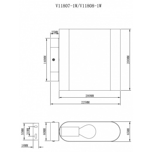Бра Moderli Metalicana V11807-1W