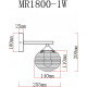 Бра MyFar Gloria MR1800-1W