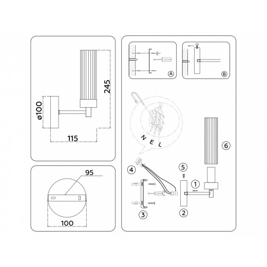 Бра Ambrella Light HIGH LIGHT LH55154