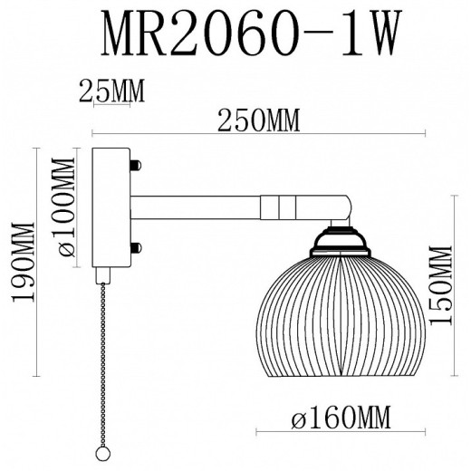Бра MyFar Natalie MR2060-1W