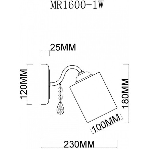 Бра MyFar Patrick MR1600-1W
