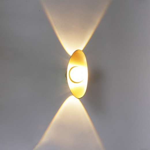 Бра 86868 86868-9.2-001JH LED7W BK+GD